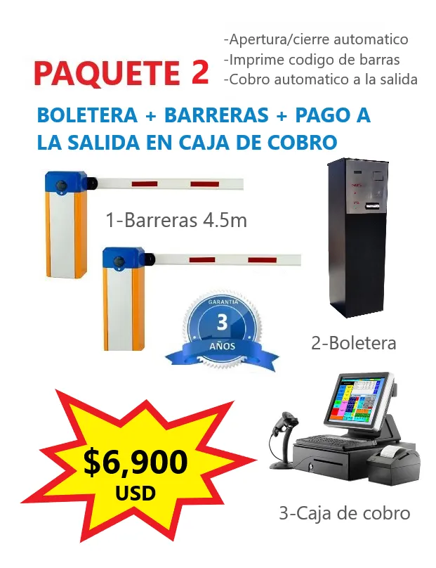 Máquinas para automatización integral de estacionamientos