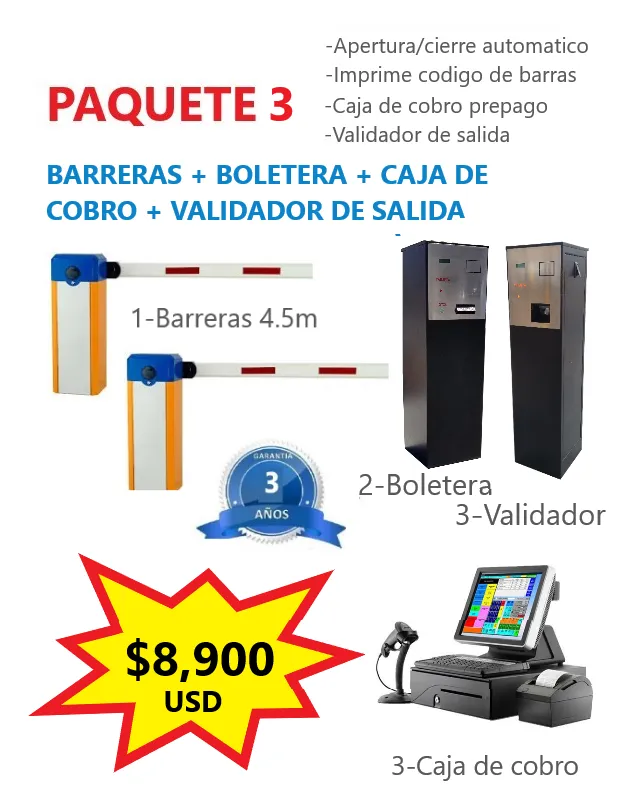 Sistema centralizado de prepago con validador de estacionamiento